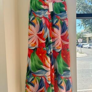 Z Supply Floral Multicolor wide leg pant